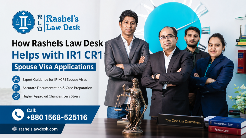 How Rashels Law Desk Helps with IR1 CR1 Spouse Visa Applications image